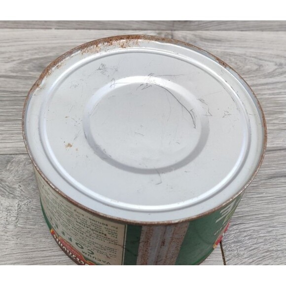 Vintage Del Monte 1 LB Coffee Can Has Patina - Picture 8 of 10